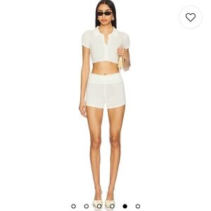 Amelie Teje Cream Knit Two-Piece Set